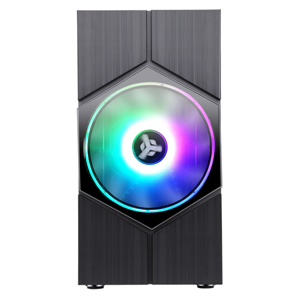 CASE ITEK TOWER "VORTEX" GAMING  2*USB2,2*USB3 20cm fan ARGB, Trasp Wind, -  ITGCACOLVB