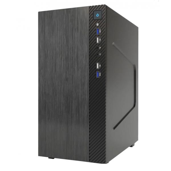 CASE ITEK MICRO ATX "SMALLCOM-B" MINI TOWER 2*USB2, 2*USB3, No Alim. Brushed - ITOCSCB122