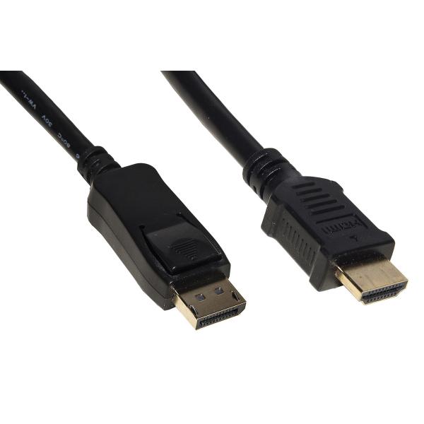 CAVO LINK DISPLAYPORT 1.2 TO HDMI 1.4, M/M, 4K, 1MT, NERO, LKCDPH10