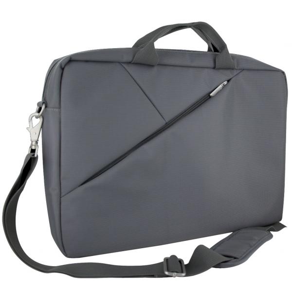 BORSA x NB ATLANTIS P004-L77-A3-16 da 15.6" Modello Sierra, Cinghia a tracolla, Grigia