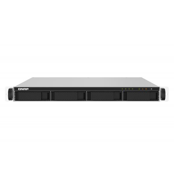 NAS RACK 1U QNAP TS-432PXU-RP-2G 4HD 3,5"/2,5" NOHD 2P 10GBE SFP+ 2P 2.5 GBE USB3.0 2GB DDR4 QUADCORE AL-324 1.7GHZ 2x250w