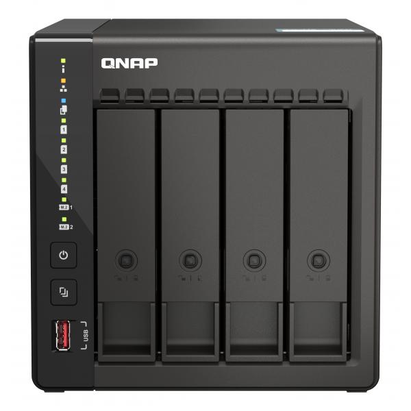 NAS TOWER QNAP TS-453E-8G 4HD NOHDD 2.5"/3.5" SATA 2P 2.5 GBE 8GB RAM DDR4 2XHDMI Intel Celeron J6412 4Core 2.0GHz