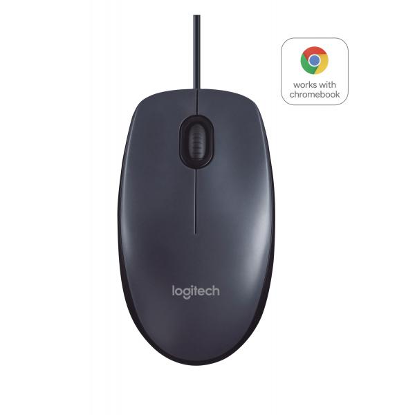 MOUSE B100 LOG OEM USB BK NERO CON SCROLLING