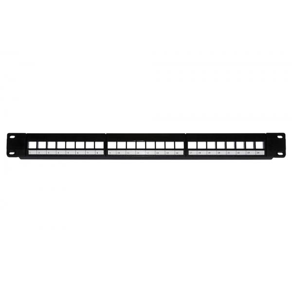 PATCH PANEL 24 PORTE 19 VUOTO COLORE NERO
