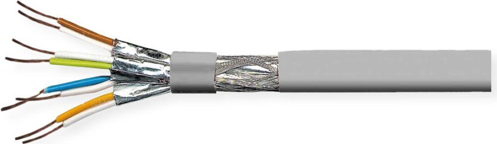 VALUE S/FTP-(PiMF-)Kabel, Kat.8 (Class I), Massivdraht, AWG22, LSOH, 100 m, grau, 100 m (21.99.1800)