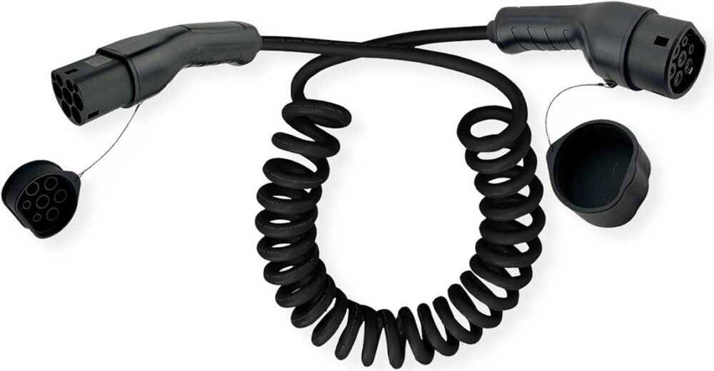 ROLINE EV-Ladekabel Spirale Typ2 1-Ph. 32A 7.4kW 5m (19.08.0035)