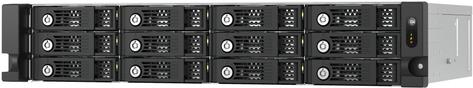 QNAP - Festplatten-Array - 12 Schächte (SATA-600) - SAS 12Gb/s (extern) - Rack - einbaufähig - 2U (TL-R1200PES-RP)