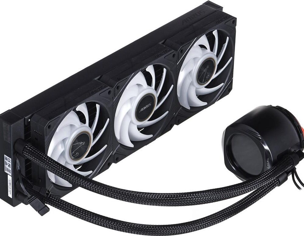 GIGABYTE AORUS WATERFORCE X II 360 - Prozessor-Flüssigkeitskühlsystem - (für: AM4, TR4, LGA1200, LGA1700, AM5, LGA115x Socket, sTR5) - Kupfersockel - 120 mm (GP-AORUS WATERFORCE X II 360)