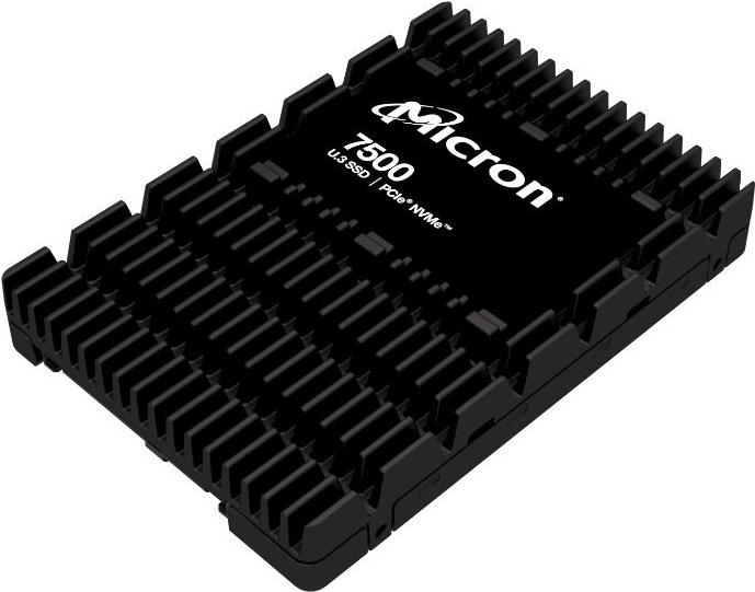 Micron 7500 PRO - SSD - Read Intensive - verschlüsselt - 3,84TB - intern - 2,5" (6,4 cm) - U.3 PCIe 4,0 (NVMe) - 256-Bit-AES, 3072-Bit-RSA, 208-Bit-RSA - TCG Opal Encryption 2,01 (MTFDKCC3T8TGP-1BK1DABYYR)