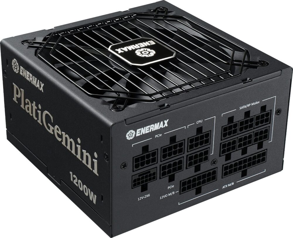 Enermax PlatiGemini ATX 3.1 ATX12VO Hybrid-Netzteil 1200W 80PLUS Platinum Vollmodulares - ATX - 80 PLUS Platinum (EGN1200P)