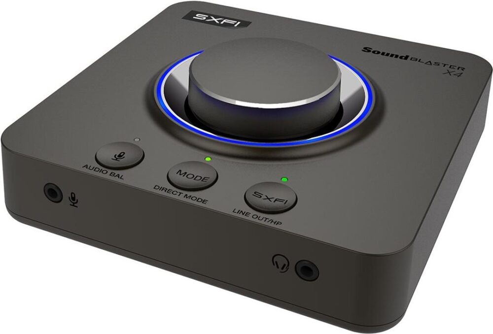 Creative Sound Blaster X4 - Soundkarte - 24-Bit - 192 kHz - 114 dB S/N - Stereo - USB-C (70SB181500000)
