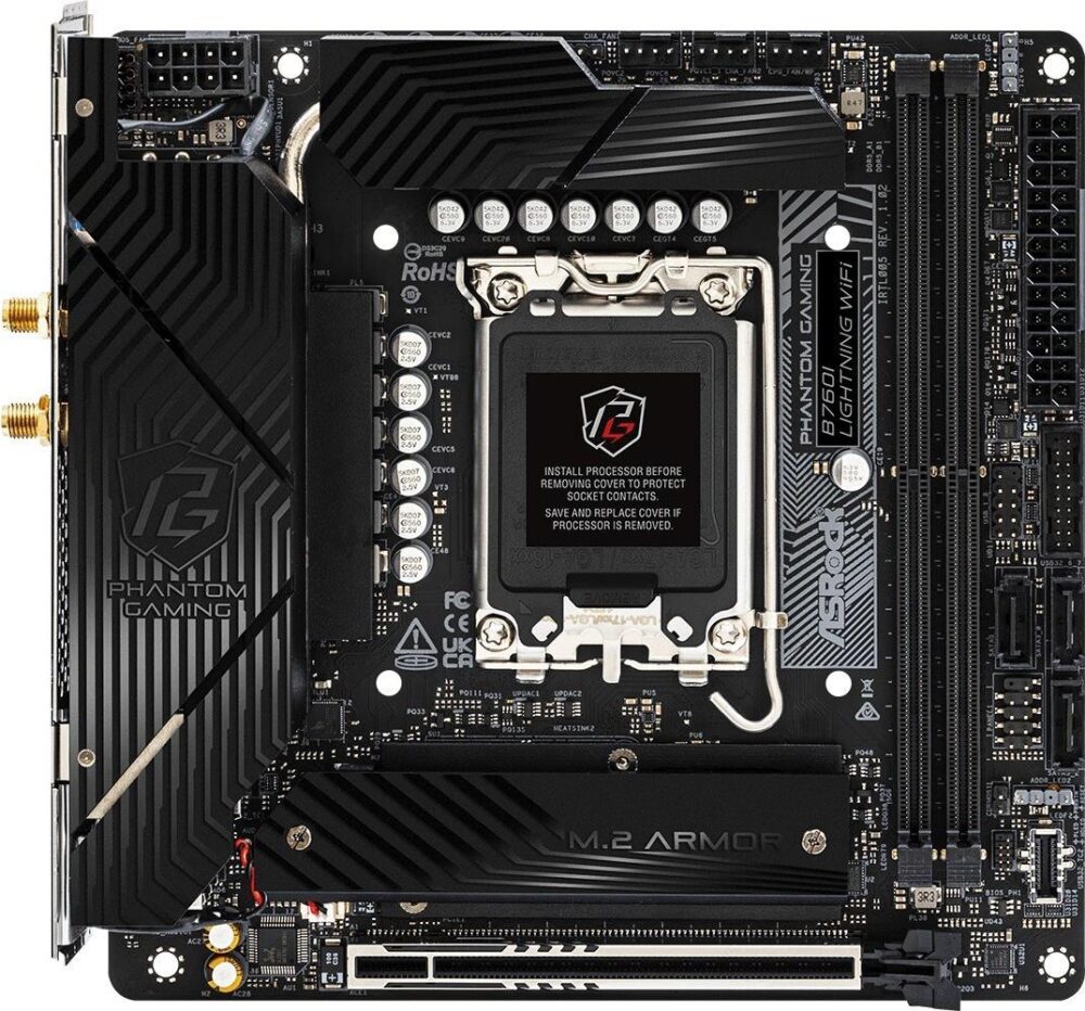 ASRock B760I Lightning WiFi 1700 mATX HDMI/DP DDR5 retail (90-MXBNN0-A0UAYZ)