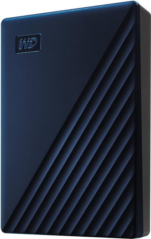 WD My Passport for Mac WDBK6C0060BBL - Festplatte - verschlüsselt - 6TB - extern (tragbar) - USB 3,2 Gen 1 - 256-Bit-AES - Blau (WDBK6C0060BBL-WESN)