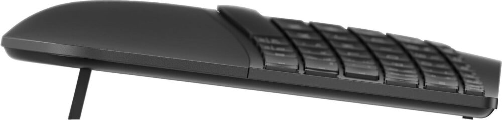 HP 960 - Tastatur-und-Tastenfeld-Set - kompakte Größe, 2-Zonen-Layout, separater Ziffernblock, kurzer Tastenhub, Multi-Device - kabellos - Bluetooth - Deutsch - Schwarz (7E755AA#ABD)