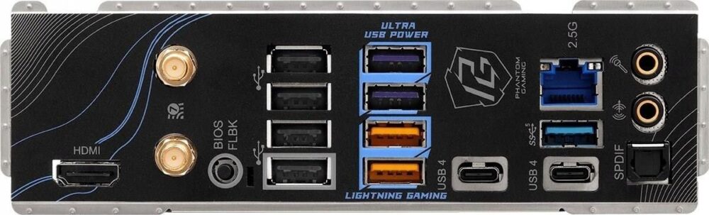 ASRock Phantom Gaming X870 RIPTIDE WiFi - Motherboard - ATX - Socket AM5 - AMD X870 Chipsatz - USB4, USB 3,2 Gen 1, USB 3,2 Gen 2, USB-C 3,2 Gen 2x2 - 2,5 Gigabit LAN, Wi-Fi 7, Bluetooth - Onboard-Gr
