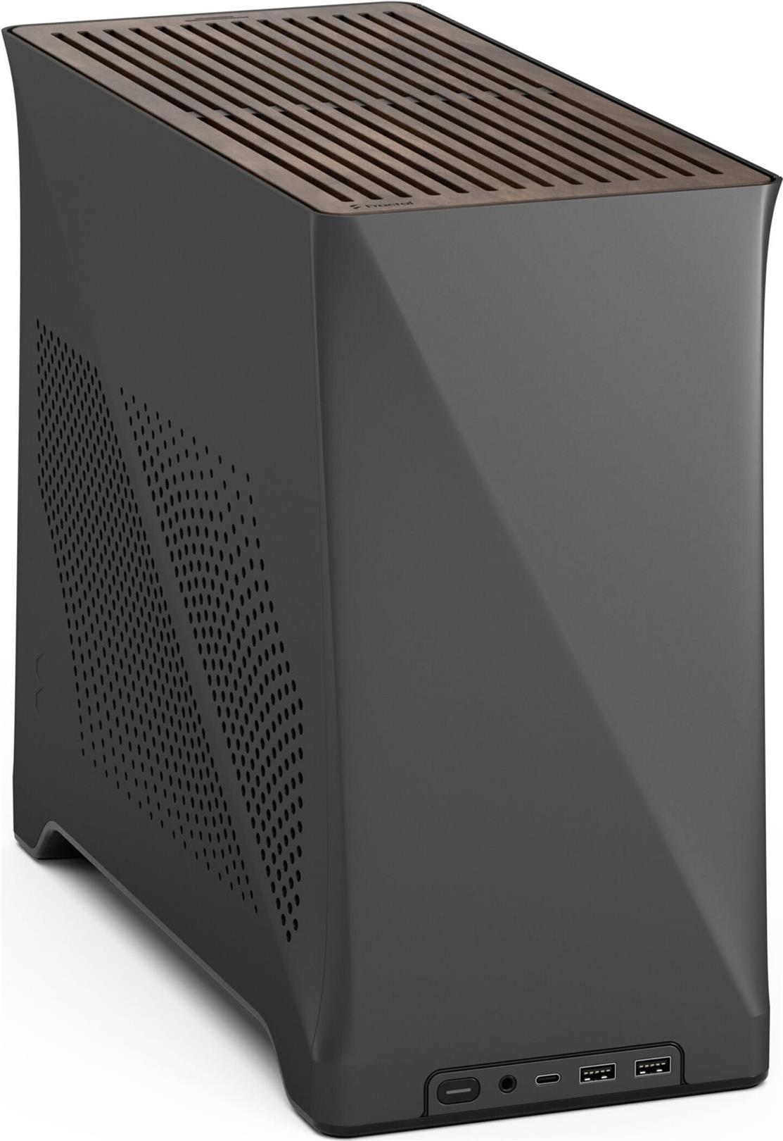 Fractal Design ERA 2 - ITX - keine Spannungsversorgung (SFX / SFX-L) - Charcoal Grey - USB/Audio (FD-C-ERA2N-02)