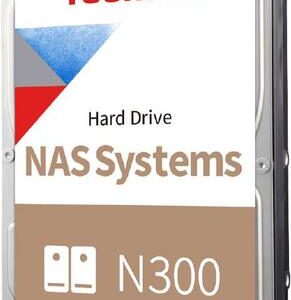 TOSHIBA N300 NAS HARD DRIVE 16TB BULK 3.5 SATA 7200 RPM 512MB CMR (HDWG51GUZSVA)