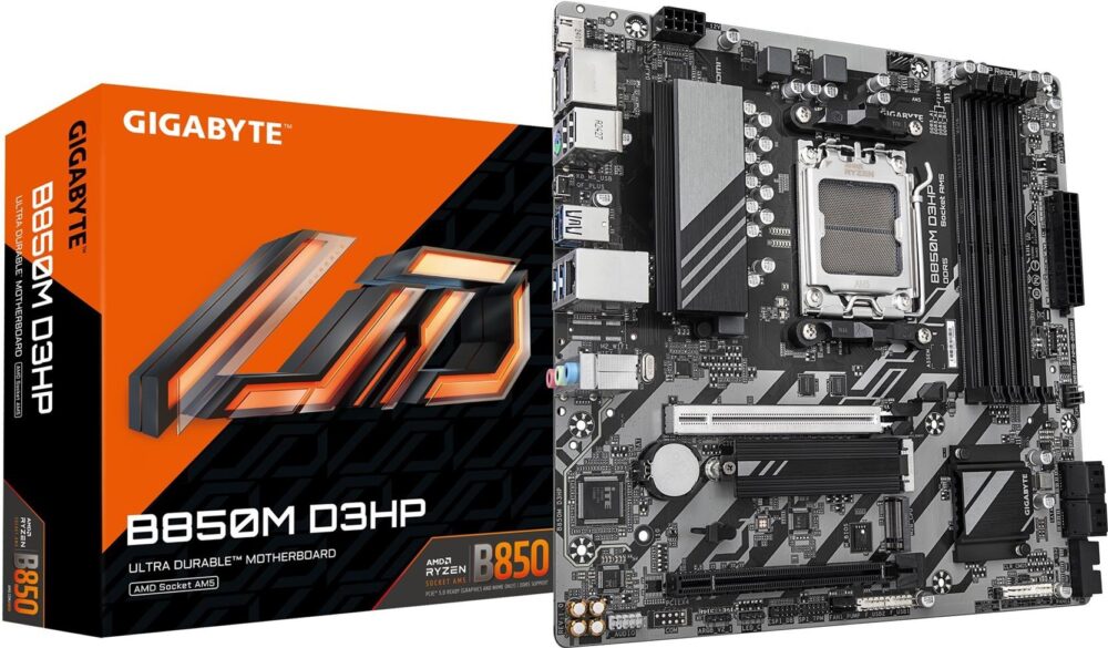 Gigabyte GIGA B850M D3HP AM5/DDR5/µATX - Mainboard - AMD Sockel AM5 (Ryzen Zen4) (B850M D3HP)