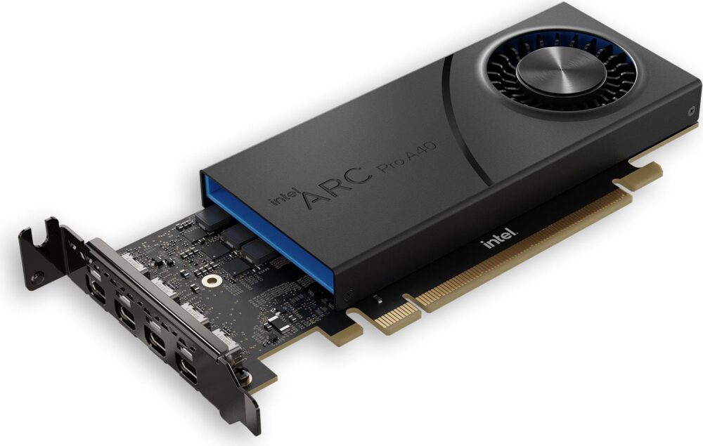 Intel Arc Pro A40 - Grafikkarten - Arc Pro A40 - 6GB GDDR6 - PCIe 4,0 x16 - 2 x DisplayPort, 2 x HDMI - bulk (23P6PA00BA)