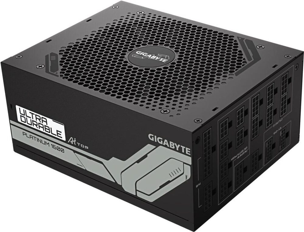 Gigabyte UD1600PM PG5 AI TOP - Netzteil (intern) - ATX12V 3,1 - EPS12V - 80 PLUS Platinum - Wechselstrom 100-240 V - 1600 Watt - aktive PFC (GP-UD1600PM PG5)