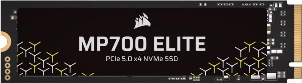 CORSAIR MP700 ELITE - SSD - 1TB - intern - M.2 2280 - PCI Express 5,0 x4 (NVMe) (CSSD-F1000GBMP700ENH)