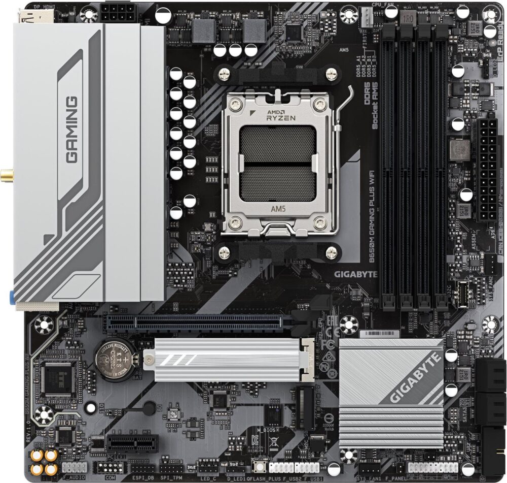 Gigabyte B650M Gaming Plus WF B650 AM5 mATX DDR5 - AMD Sockel AM5 (Ryzen Zen4) - Micro/Mini/Flex-ATX (B650M Gaming Plus WF)