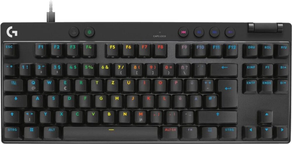 Logitech G PRO X RAPID - Tastatur - TKL - Hintergrundbeleuchtung - USB - QWERTZ - Deutsch - Tastenschalter: Linear - Schwarz (920-013228)