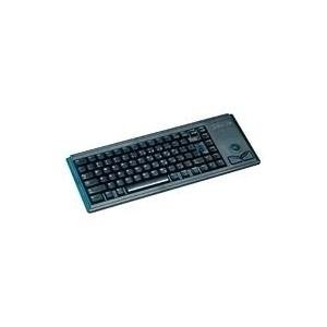 CHERRY Compact-Keyboard G84-4400 - Tastatur - USB - Englisch - US - Schwarz