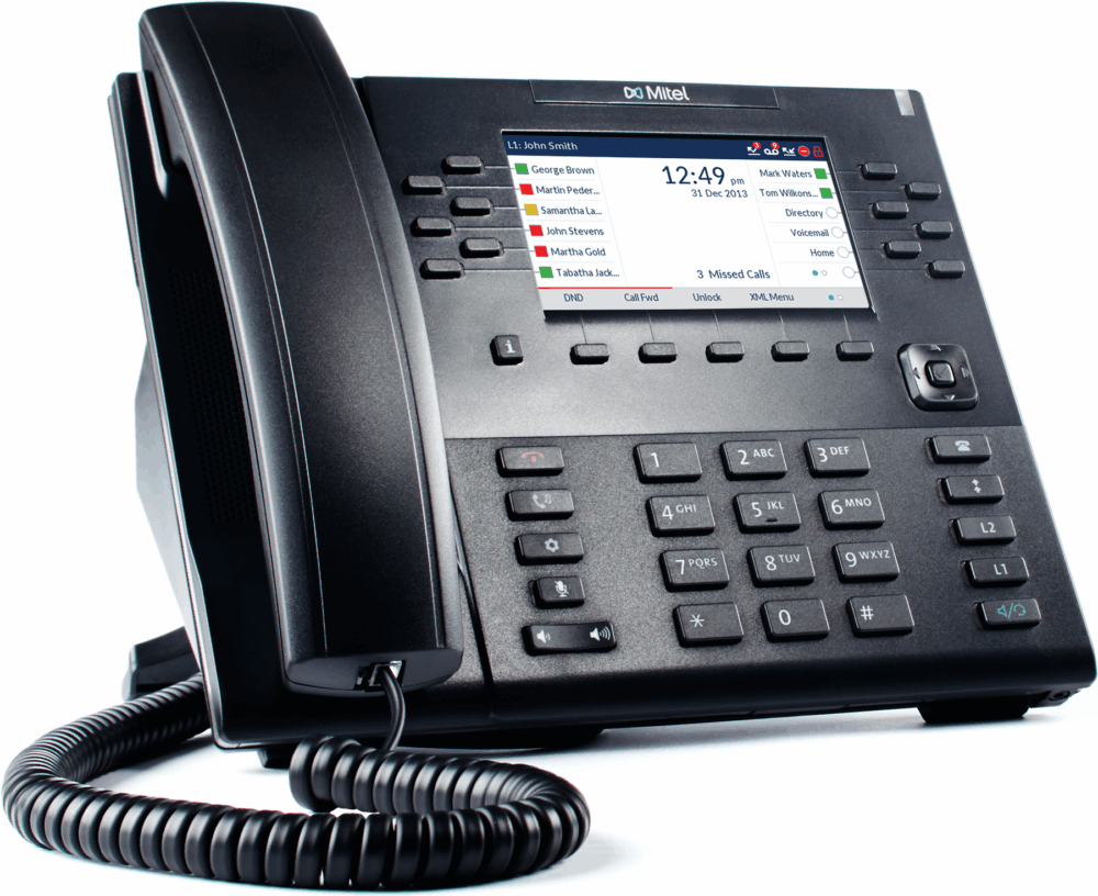 Mitel 6869 SIP Phone - VoIP-Telefon - SIP, RTCP, RTP, SRTP - 24 Leitungen (80C00003AAA-A)