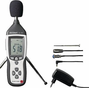 Voltcraft SL-451 Schallpegel-Messgerät, Lärm-Messgerät 31.5 Hz - 8 kHz (SL-451)