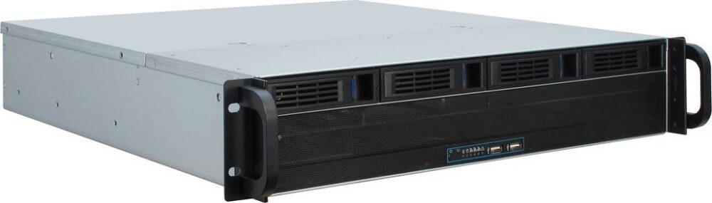 Inter-Tech IPC 2U-2404L - Rack-Montage - 2U - micro ATX - SATA/SAS - Hot-Swap - keine Spannungsversorgung (ATX) - USB (88887113)
