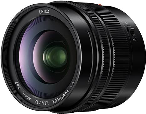 Panasonic Leica DG Summilux 12mm f/1.4 Weitwinkel Objektiv (H-X012) Bajonett: Micro Four Thirds - Weitwinkel Festbrennweite Objektiv - Festbrennweite: 12 mm, Lichtstärke: f/1.4 - Filtergewinde: 62 mm, Naheinstellgrenze: 20 cm - Gewicht: 335 g, Staub-/Spritzwasserschutz (H-X012E)
