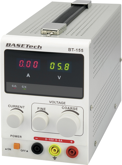 Basetech BT-155 Labornetzgerät, einstellbar 0 - 15 V/DC 0 - 5 A 75 W Anzahl Ausgänge 1 x