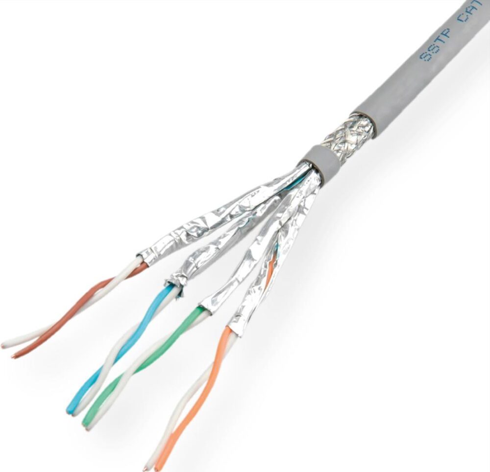 VALUE - Bulkkabel - 300 m - SFTP, PiMF - CAT 6e - robust - Grau