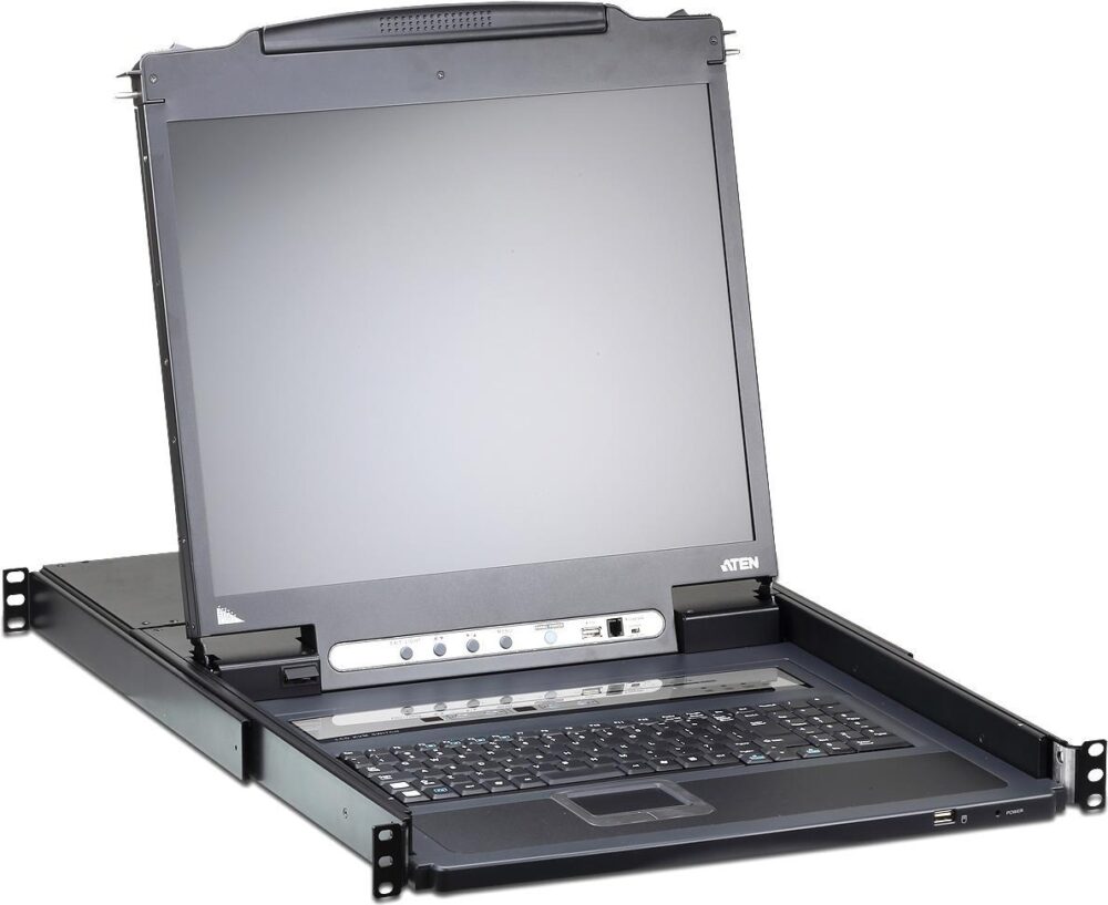 ATEN Slideaway CL5708IM - KVM-Konsole mit KVM-Switch - 8 Anschlüsse - PS/2, USB - 43,2 cm (17") - Rack - einbaufähig - 1280 x 1024 - 250 cd/m² - 1000:1 - 5 ms - 1U (CL5708iM D)