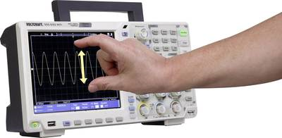 VOLTCRAFT Digital-Oszilloskop DSO-6102WIFI 100 MHz 2-Kanal 1 GSa/s 40000 kpts 8 Bit Funktionsgenerator, Multimeter-Funk (DSO-6102WIFI)