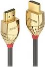 Lindy Gold Line Standart with Ethernet - HDMI mit Ethernetkabel - HDMI (M) bis HDMI (M) - 15,0m - Dreifachisolierung - Grau - 4K Unterstützung (37867)
