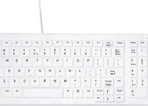 Active Key MedicalKey AK-C7000 - Tastatur - kabellos - 2,4 GHz - Deutsch - weiß (AK-C7000F-FU1-W/GE)