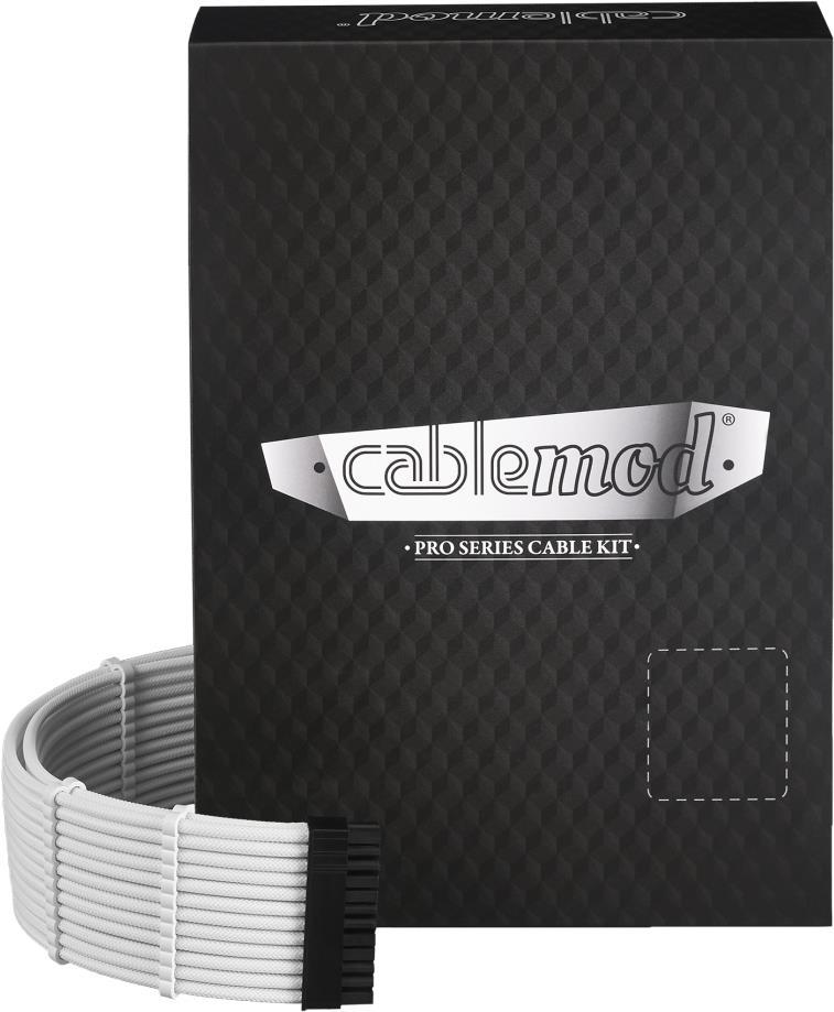 Cablemod ModMesh - 0,7 m - 8-pin(4+4) EPS12V - 8-pin(4+4) EPS12V - Gerade - Gerade - Weiß (CM-PRTS-FKIT-NKW-R)