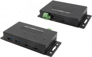 Exsys EX-1240HMVS - Hub - 4 x USB 3,1 Gen 2 - Desktop, an DIN-Schiene montierbar (EX-1240HMVS)