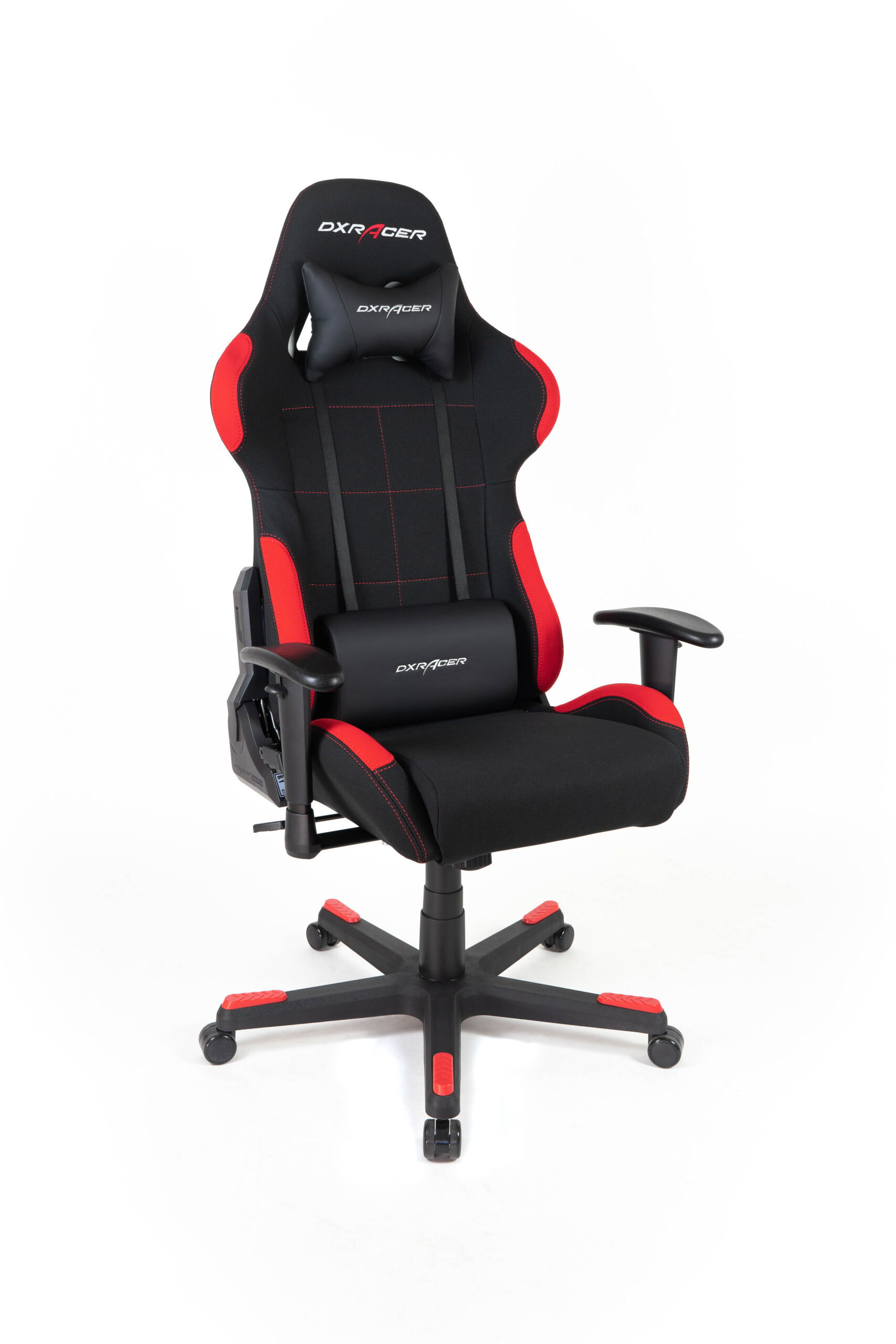 DXRacer Gaming Stuhl, OH/FD01/NR, F-Serie, schwarz-rot (OH-FD01-NR)