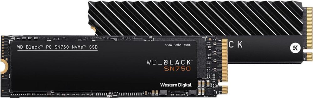 WD Black SN750 NVMe SSD WDBGMP0020BNC - SSD - 2 TB - intern - M.2 2280 - PCI Express 3.0 x4 (NVMe) - integrierter Kühlkörper