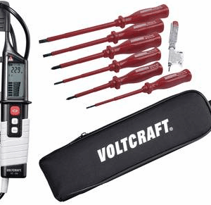 VOLTCRAFT VC 64 Zweipoliger Spannungsprüfer CAT III 1000 V, CAT IV 600 V Akustik, LED, LCD