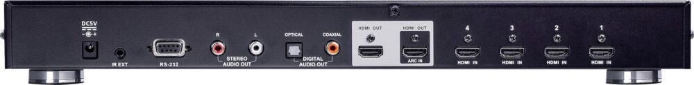 ATEN VS482B - Video/Audio-Schalter - 4 x HDMI - Desktop, an Rack montierbar (VS482B)