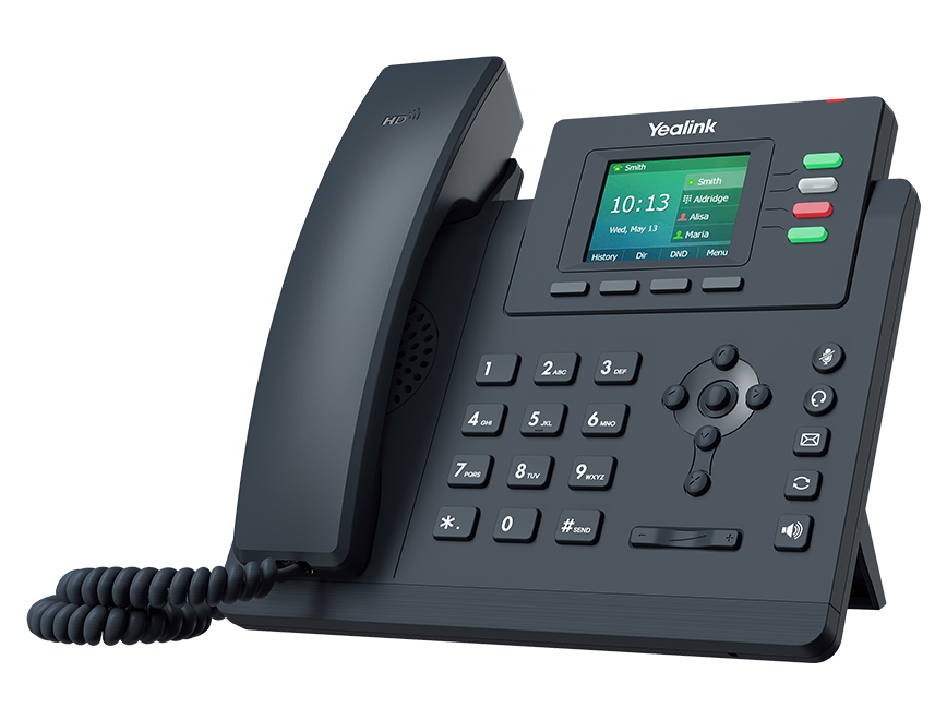 Yealink SIP-T33G - VoIP-Telefon - fünfwegig Anruffunktion - SIP, SIP v2, SRTP - 4 Leitungen - Classic Gray (1301046)