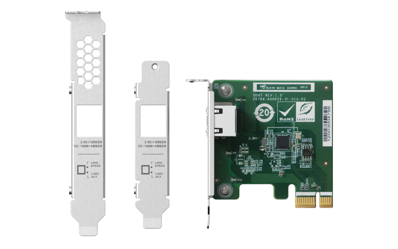 QNAP QXG-2G1T-I225 - Netzwerkadapter - PCIe 2.0 - 2.5GBase-T x 1 - für QNAP TDS-16489U R2, TS-1232, 253, 453, 473, 832, 853, 877, 977, TVS-2472, 473, 872, 873