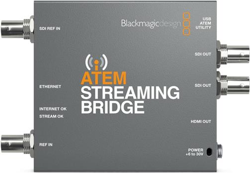 Blackmagic Design ATEM Streaming Bridge - Aktiver Videokonverter - Grau - Windows 10 - Windows 8.1 - Mac OS X 10.14 Mojave - Mac OS X 10.15 Catalina - 1920 x 1080 Pixel - 1080i - 1080p (BM-SWATEMMINISBPR)