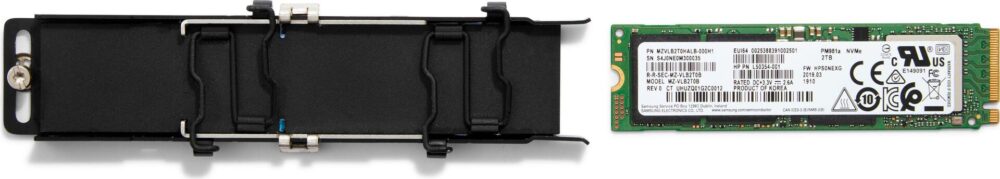 HP - SSD - verschlüsselt - 2TB - intern - M.2 2280 - PCIe 4,0 x4 - Self-Encrypting Drive (SED), TCG Opal Encryption 2,0 - für Workstation Z2 G8, Z2 G9 (SFF, Tower) (223A4AA)