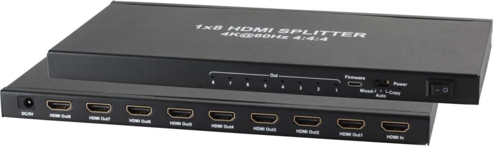 S/CONN maximum connectivity HDMI Verteiler 1x IN - 8x OUT, 4K2K 60Hz (05-10003)