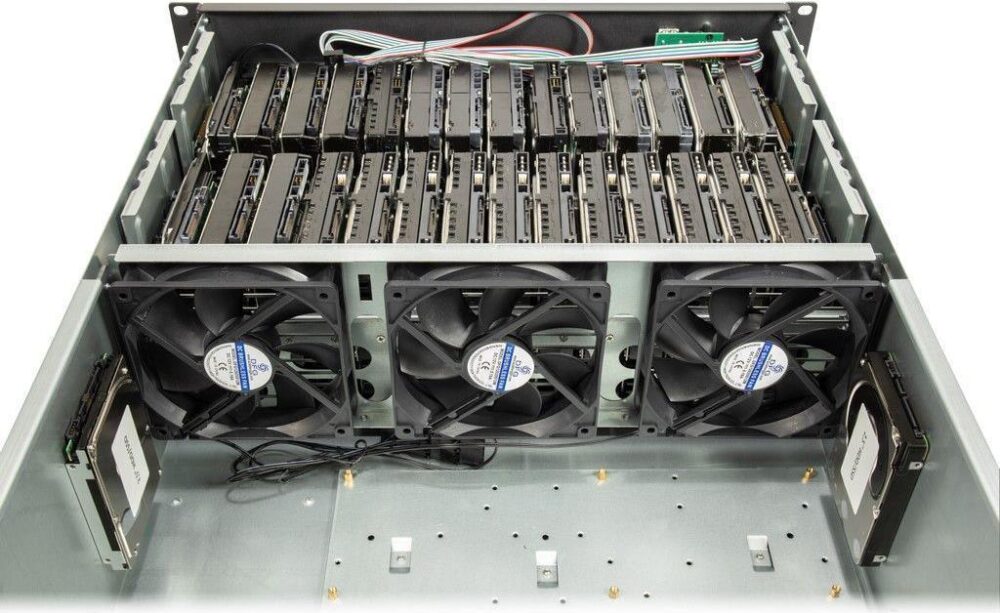 Inter-Tech 4F28 - Rack - Schwarz - Silber - ATX,EATX,Mini-ITX,uATX - Stahl - 4U - 15,5 cm (88887352)